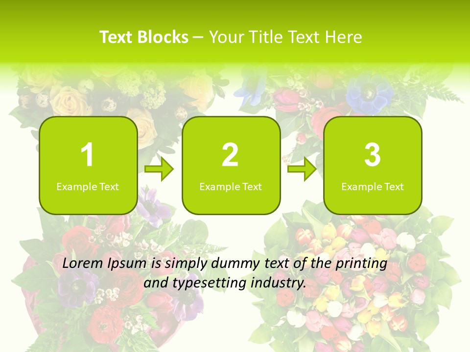 Leaf Tulip Colorful PowerPoint Template