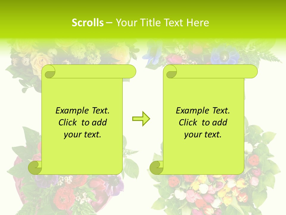 Leaf Tulip Colorful PowerPoint Template