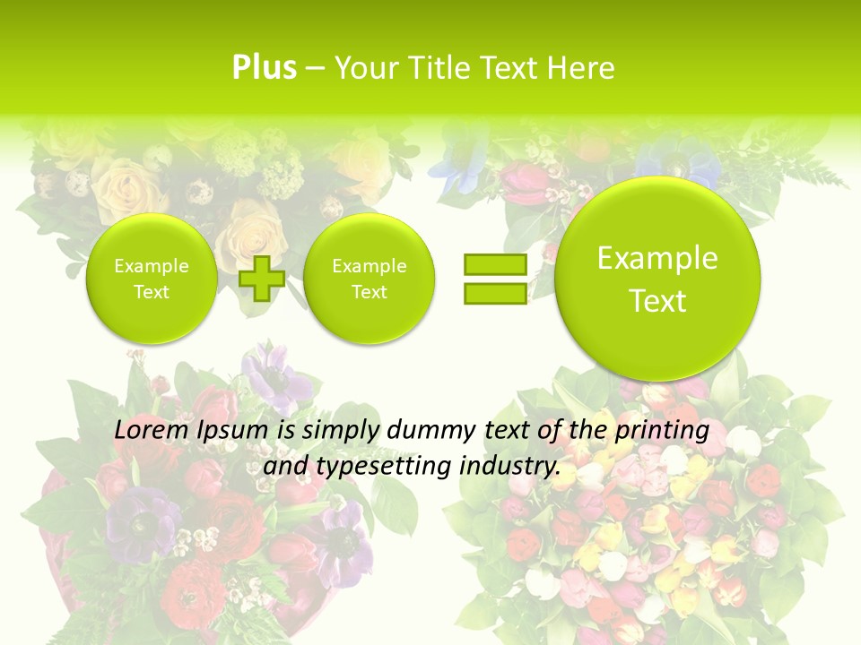 Leaf Tulip Colorful PowerPoint Template