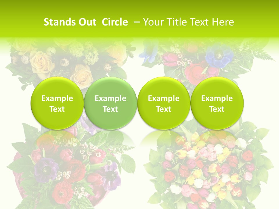 Leaf Tulip Colorful PowerPoint Template