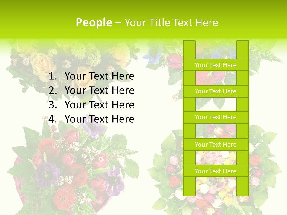 Leaf Tulip Colorful PowerPoint Template