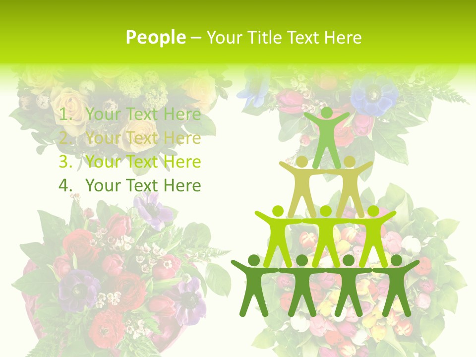 Leaf Tulip Colorful PowerPoint Template