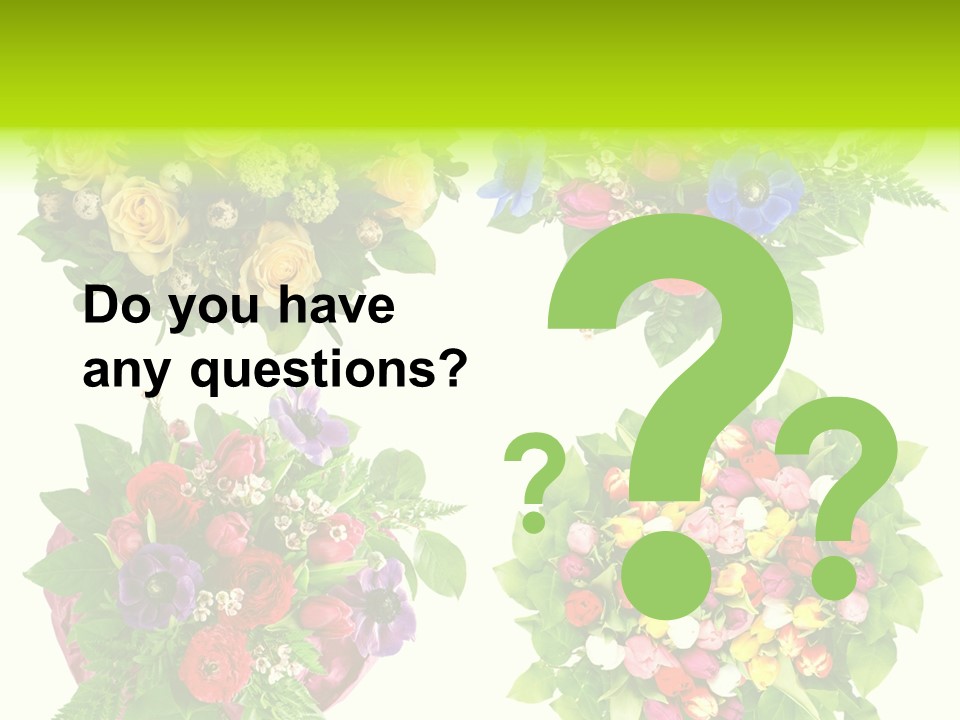 Leaf Tulip Colorful PowerPoint Template