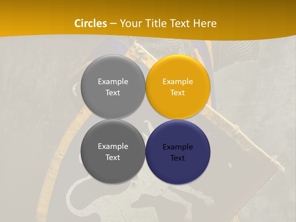 Victory Arms Gold PowerPoint Template