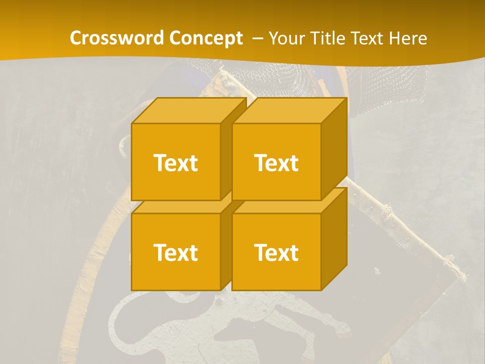 Victory Arms Gold PowerPoint Template