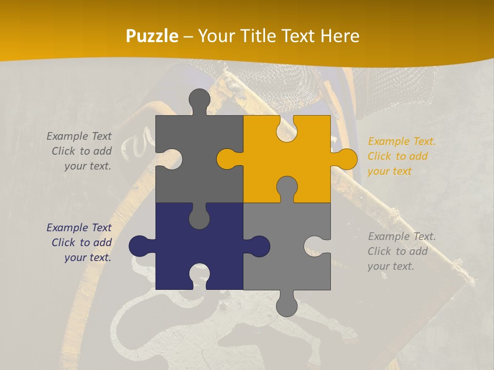 Victory Arms Gold PowerPoint Template