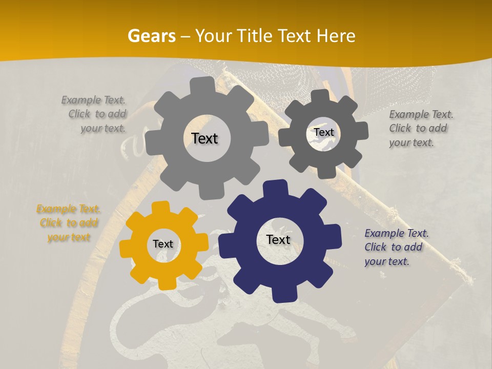 Victory Arms Gold PowerPoint Template