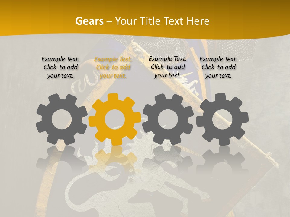 Victory Arms Gold PowerPoint Template