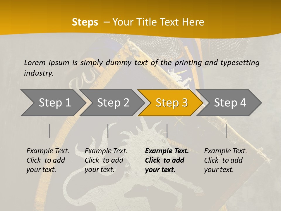 Victory Arms Gold PowerPoint Template