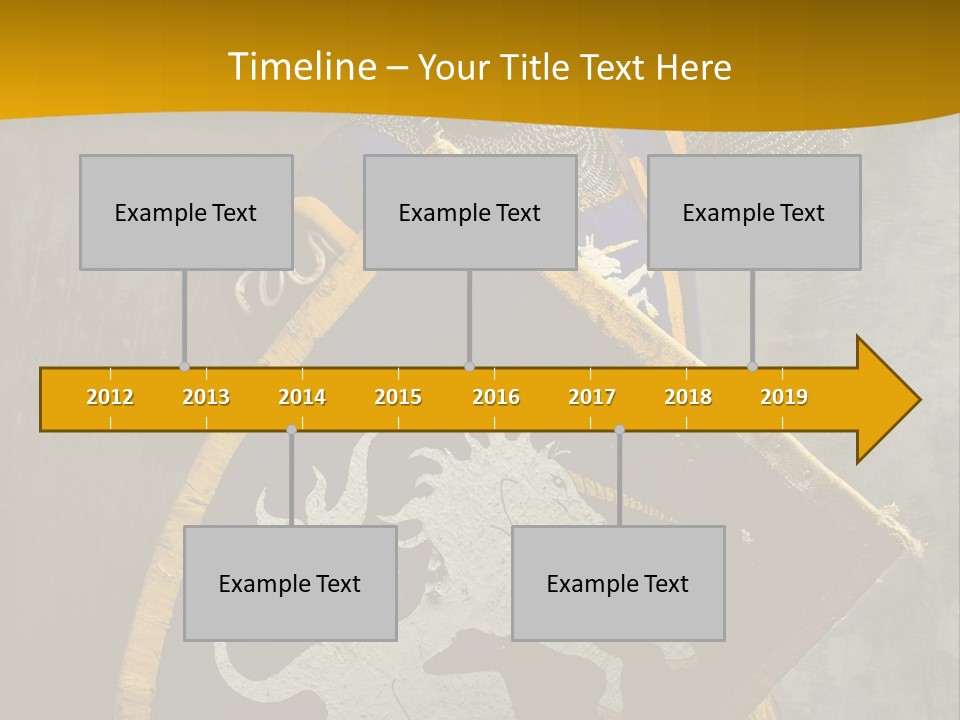 Victory Arms Gold PowerPoint Template