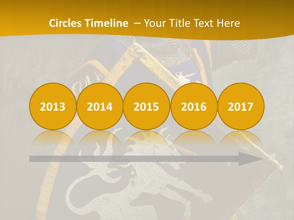 Victory Arms Gold PowerPoint Template