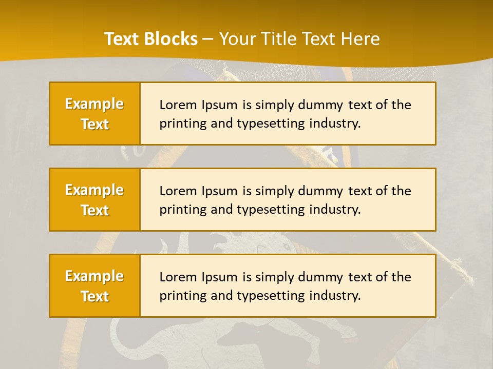 Victory Arms Gold PowerPoint Template