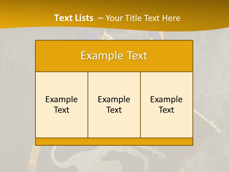 Victory Arms Gold PowerPoint Template