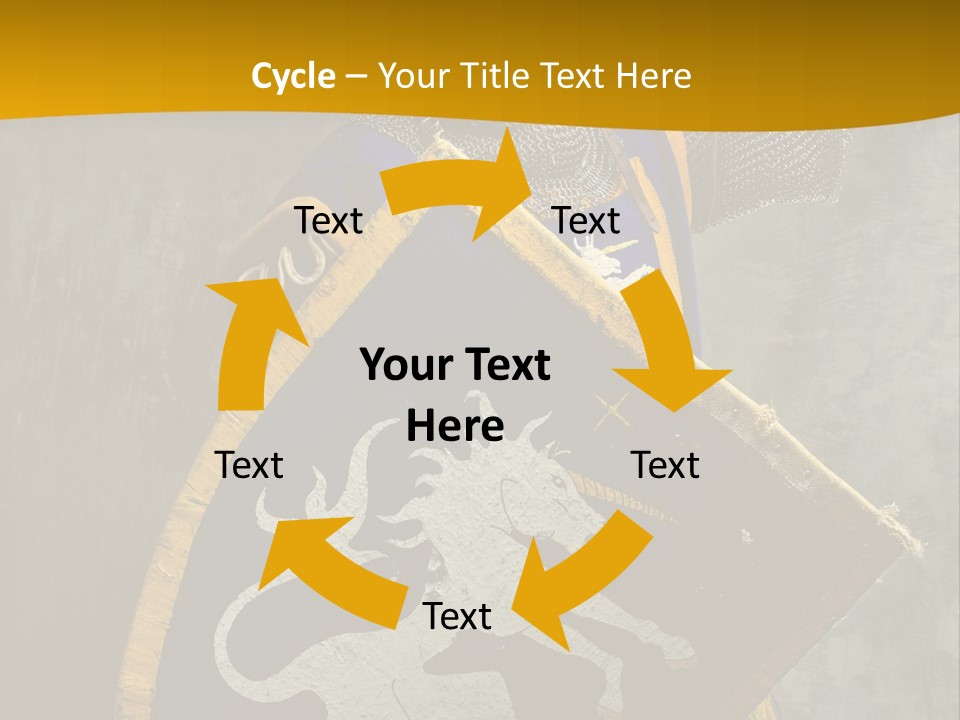 Victory Arms Gold PowerPoint Template