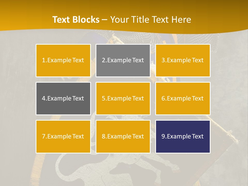 Victory Arms Gold PowerPoint Template