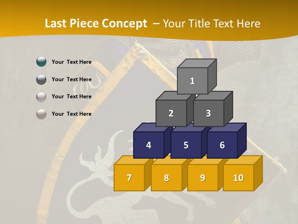 Victory Arms Gold PowerPoint Template