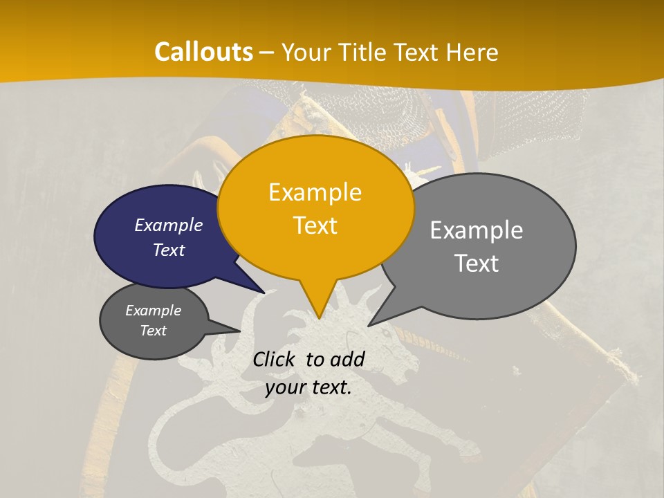 Victory Arms Gold PowerPoint Template