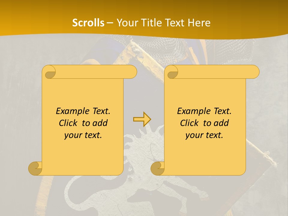 Victory Arms Gold PowerPoint Template