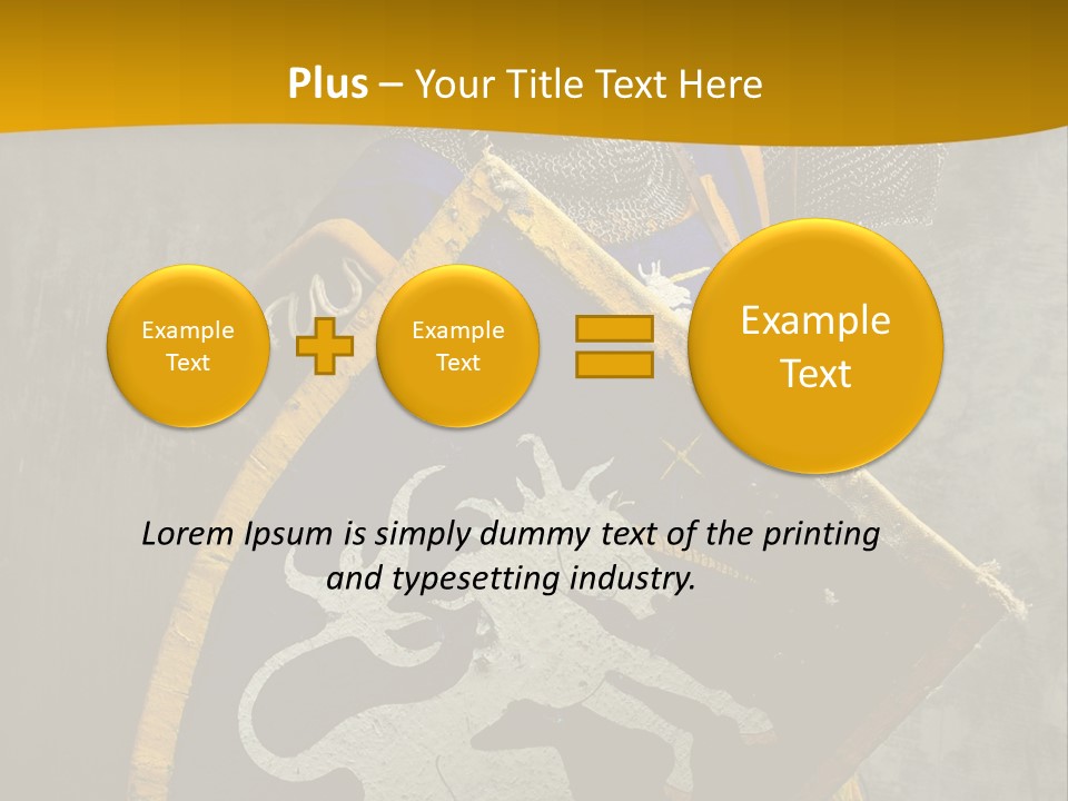 Victory Arms Gold PowerPoint Template