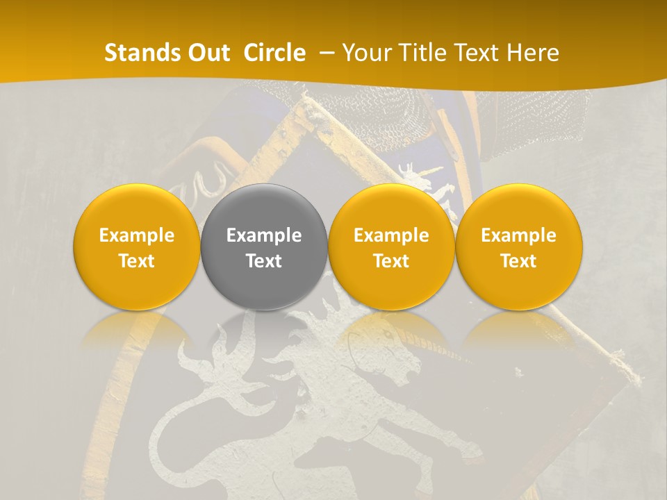 Victory Arms Gold PowerPoint Template