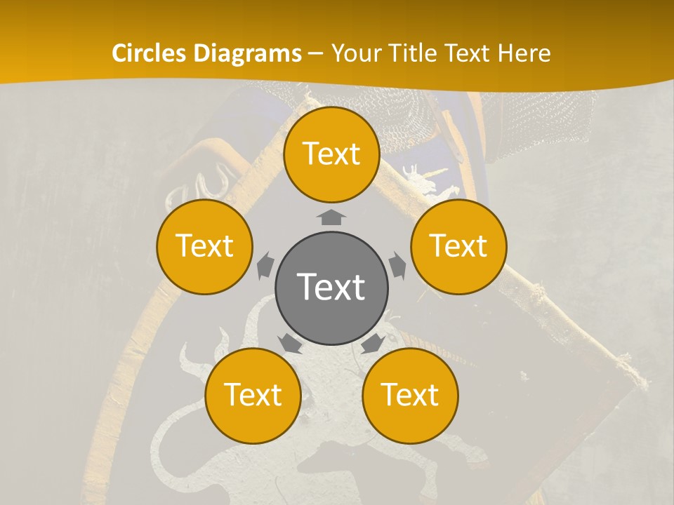 Victory Arms Gold PowerPoint Template