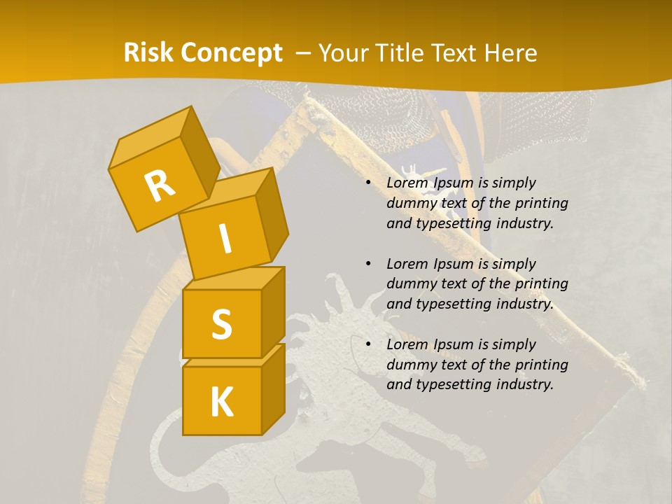 Victory Arms Gold PowerPoint Template