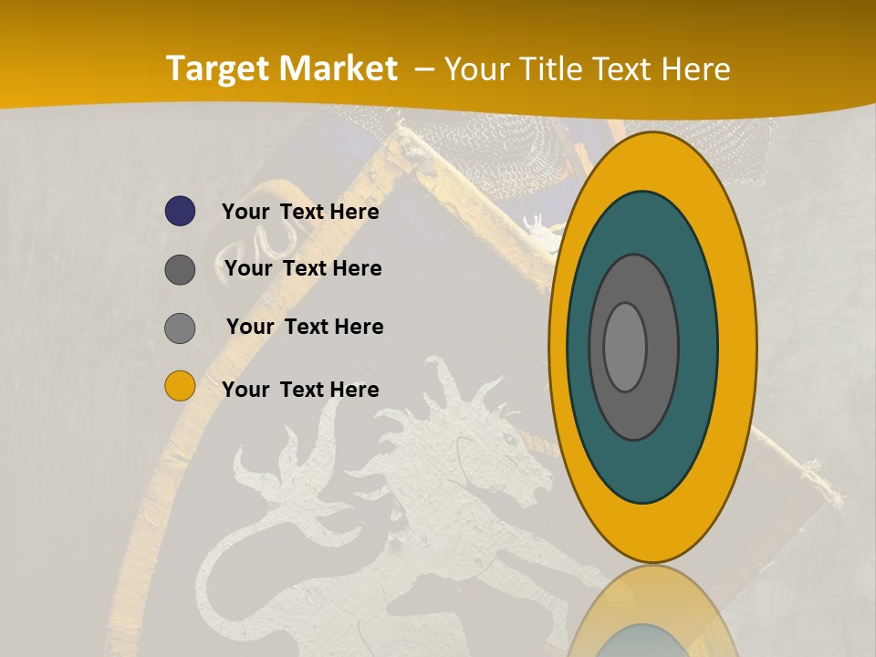 Victory Arms Gold PowerPoint Template