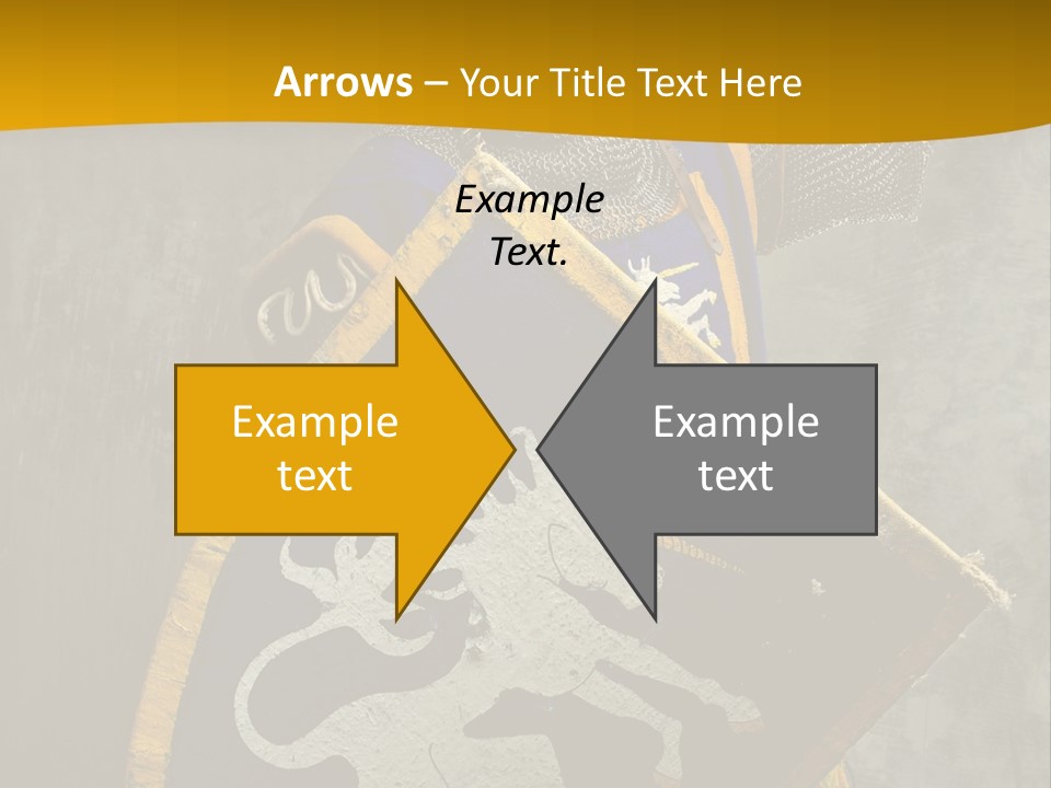 Victory Arms Gold PowerPoint Template