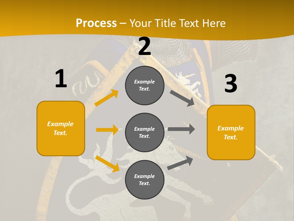 Victory Arms Gold PowerPoint Template