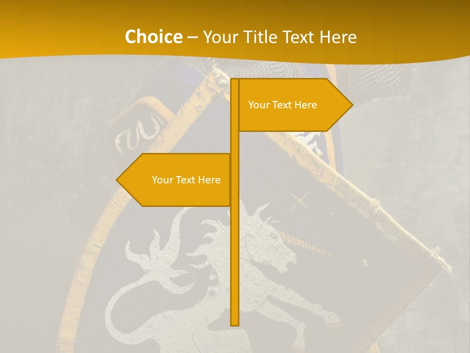 Victory Arms Gold PowerPoint Template