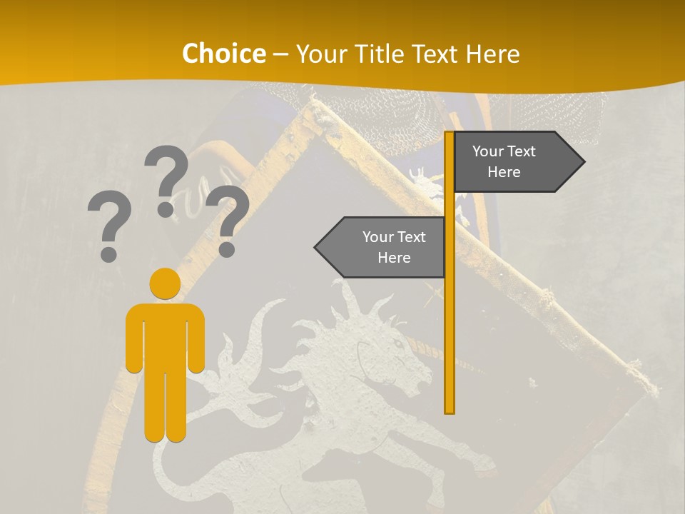 Victory Arms Gold PowerPoint Template