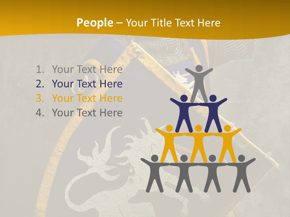 Victory Arms Gold PowerPoint Template
