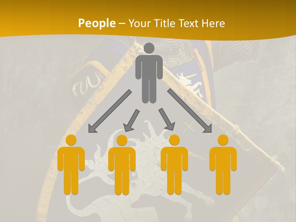Victory Arms Gold PowerPoint Template