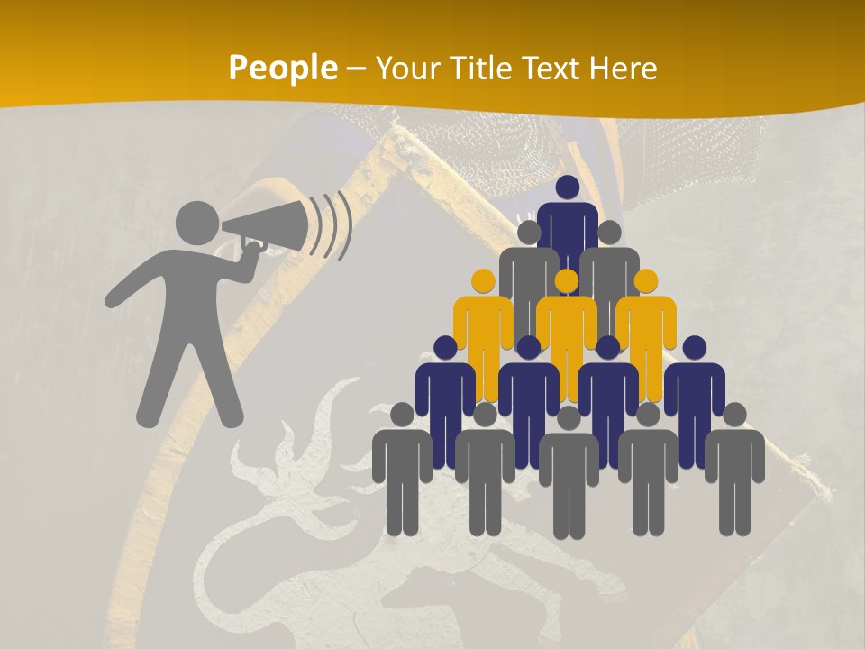 Victory Arms Gold PowerPoint Template