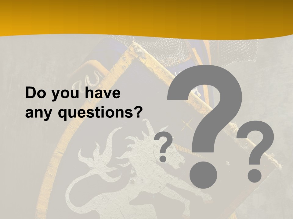 Victory Arms Gold PowerPoint Template