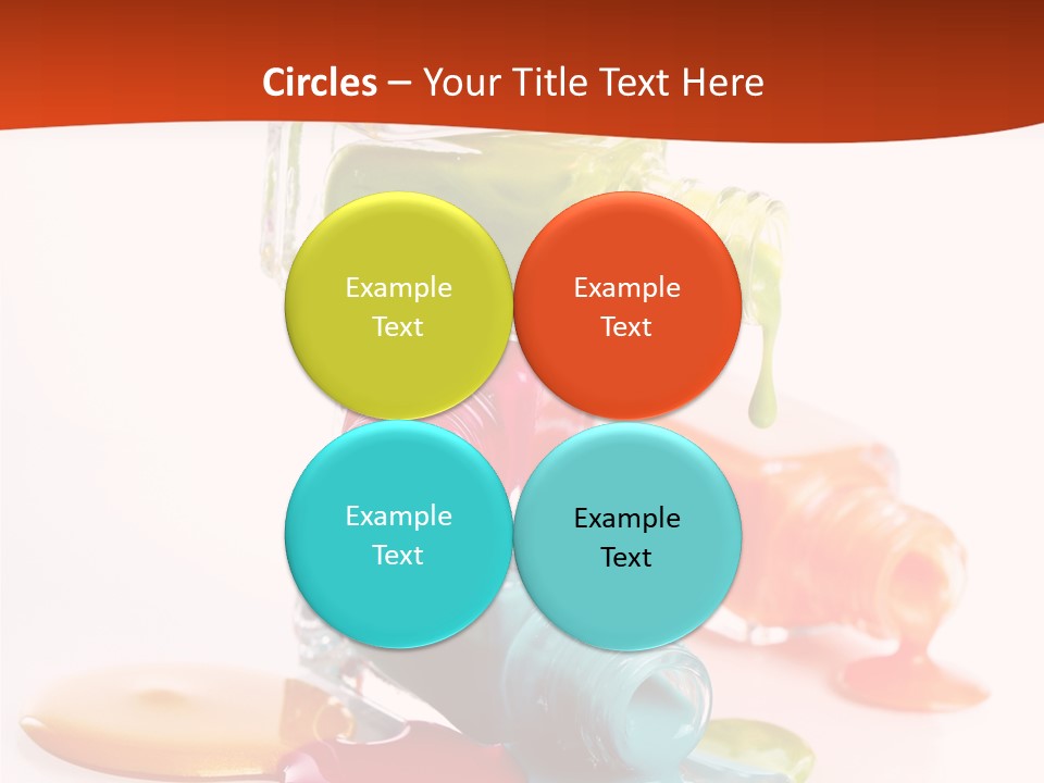 Beauty Spill Pour PowerPoint Template