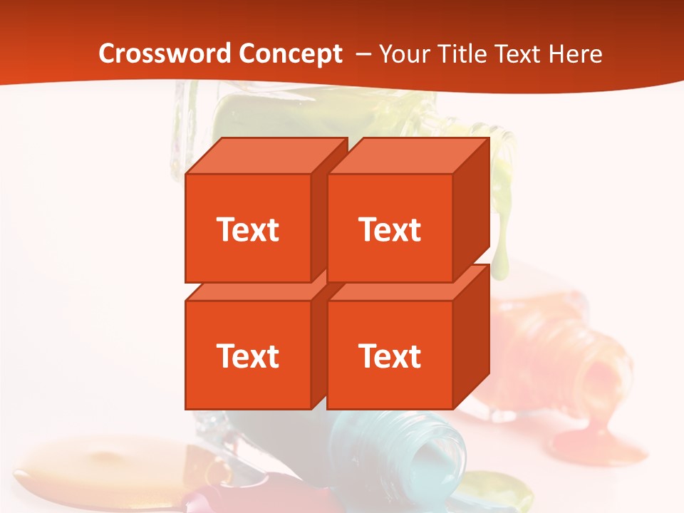 Beauty Spill Pour PowerPoint Template