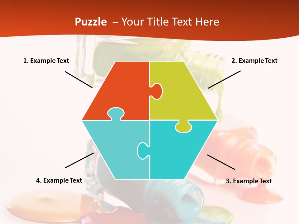 Beauty Spill Pour PowerPoint Template