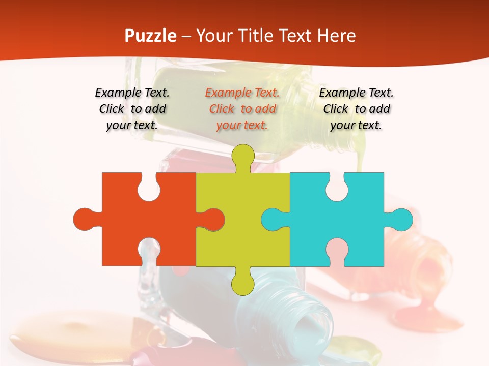 Beauty Spill Pour PowerPoint Template