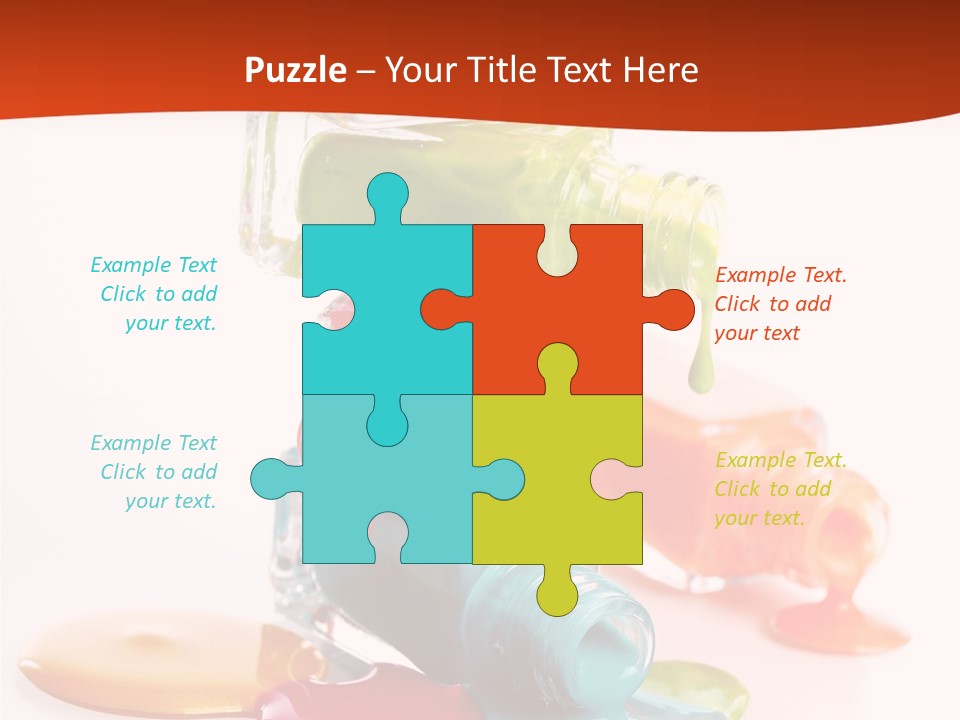 Beauty Spill Pour PowerPoint Template