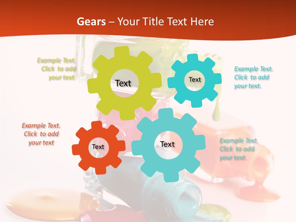 Beauty Spill Pour PowerPoint Template