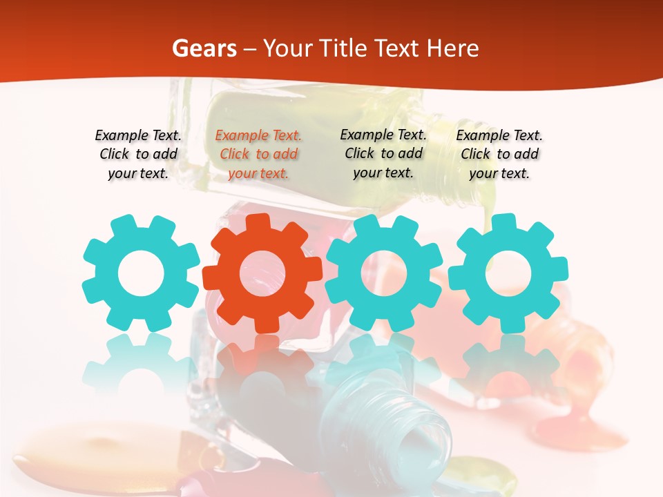 Beauty Spill Pour PowerPoint Template