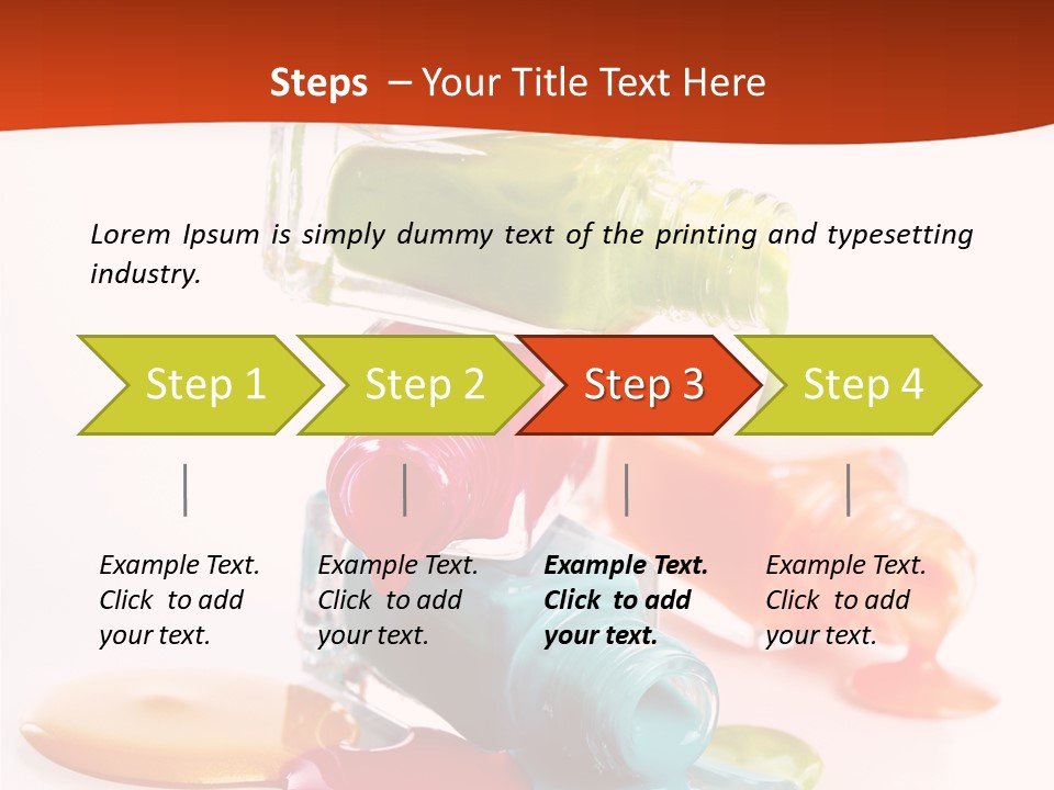 Beauty Spill Pour PowerPoint Template