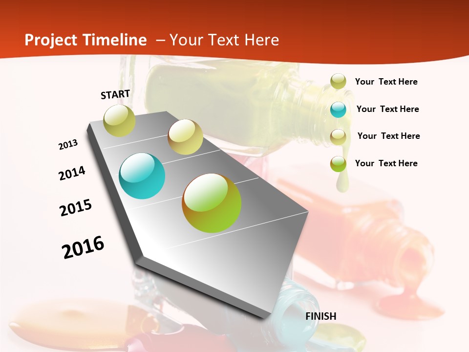 Beauty Spill Pour PowerPoint Template