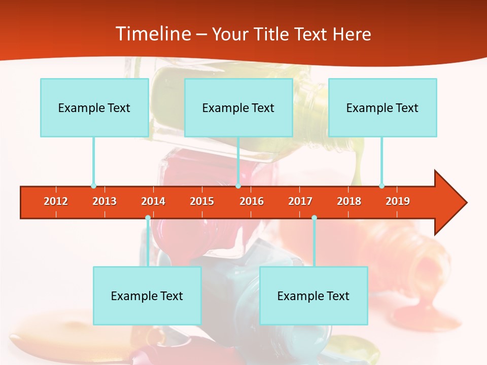 Beauty Spill Pour PowerPoint Template
