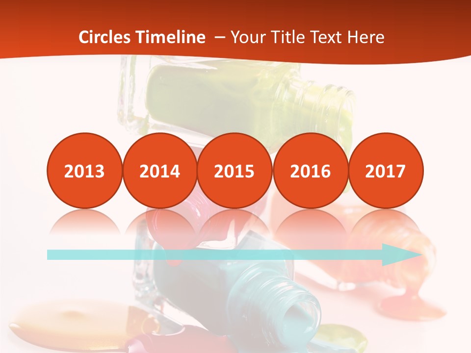 Beauty Spill Pour PowerPoint Template