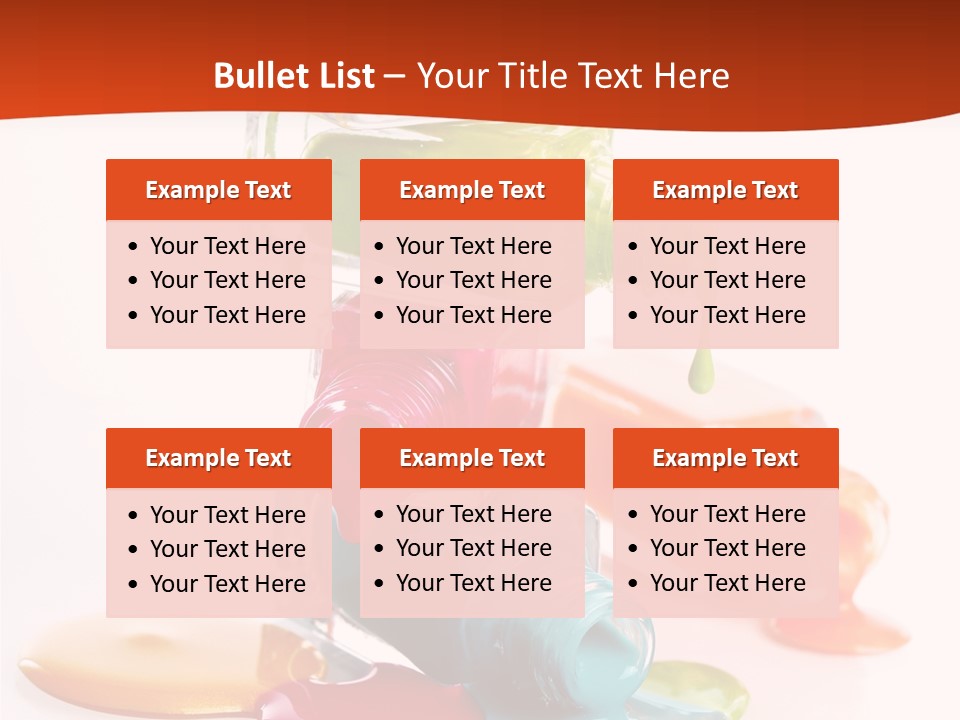 Beauty Spill Pour PowerPoint Template