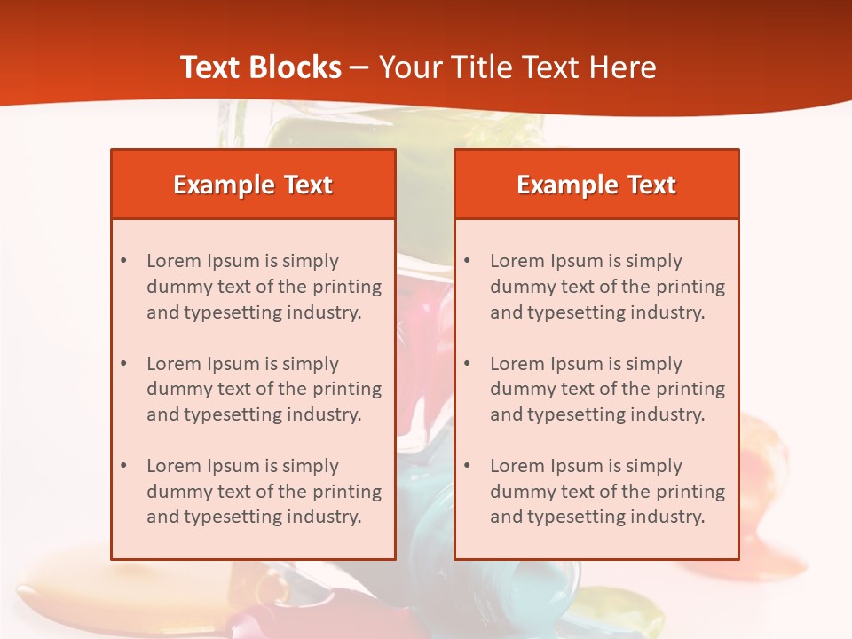 Beauty Spill Pour PowerPoint Template