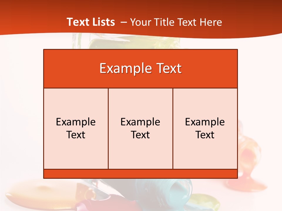 Beauty Spill Pour PowerPoint Template