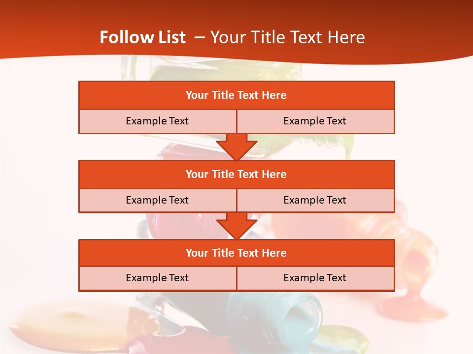 Beauty Spill Pour PowerPoint Template